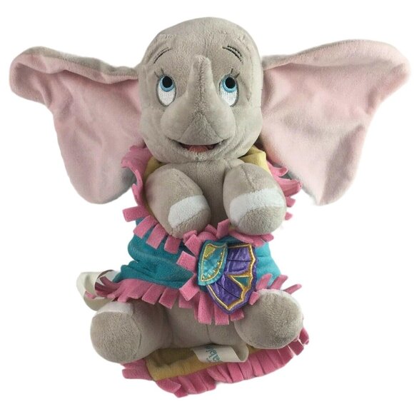 Disney Babies Baby Dumbo w/ Blanket Plush Stuffed Animal 11" Elephant Circus - Picture 1 of 11